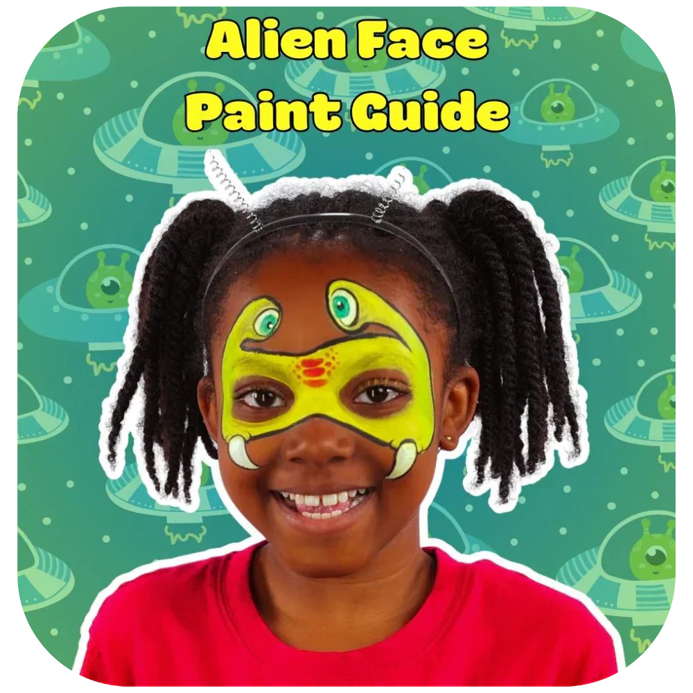 Alien Easy Step-by-Step Face Painting Guide | Art & Hobby