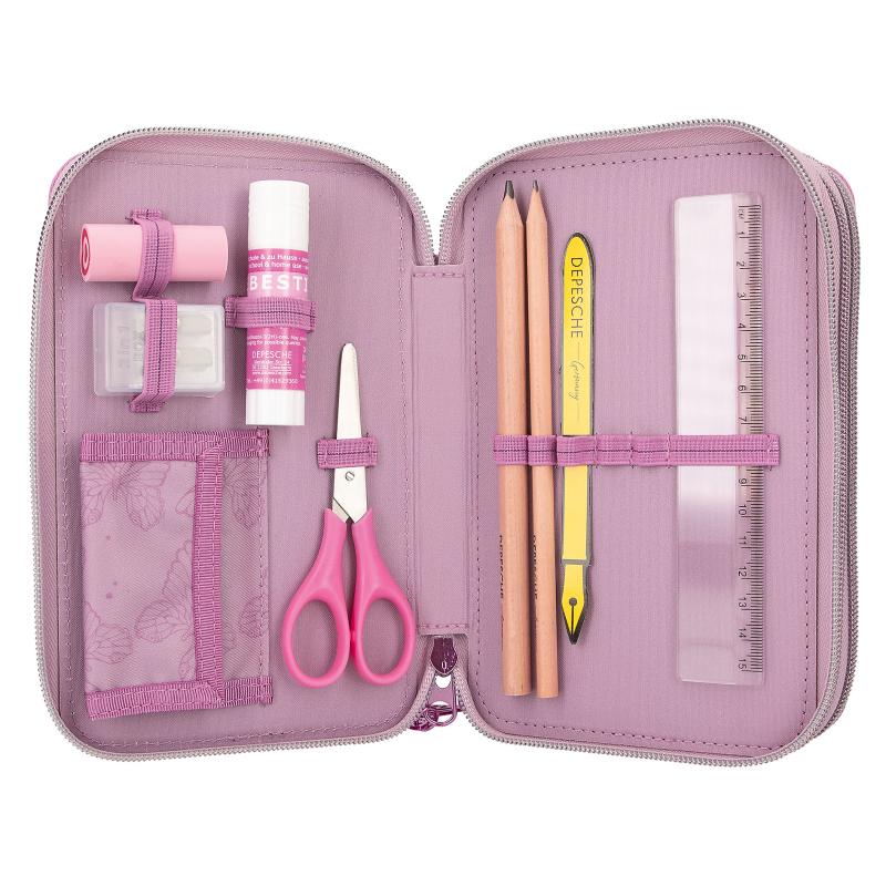 TOPModel Triple Compartment Filled Pencil Case - Fairy