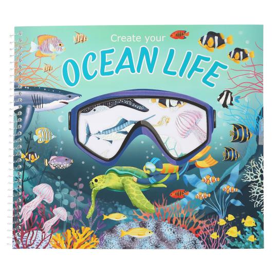 Create your Ocean Life With Holofoil Stickers Book