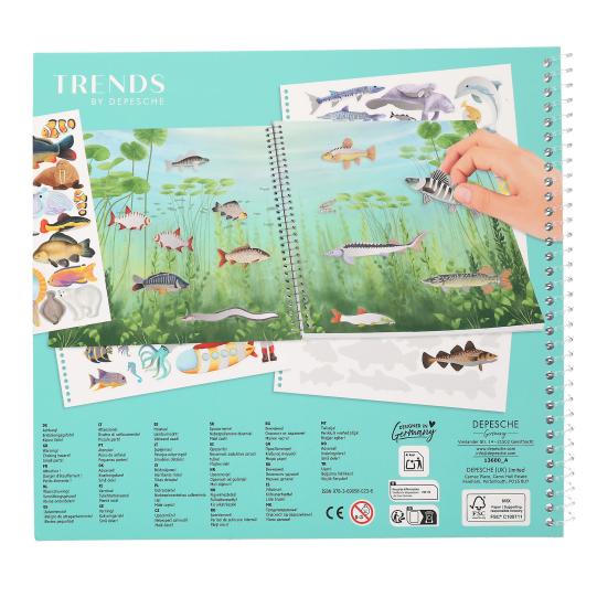 Create your Ocean Life With Holofoil Stickers Book