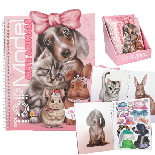 TOPModel Cute Animals Dress Me Up Sticker Book