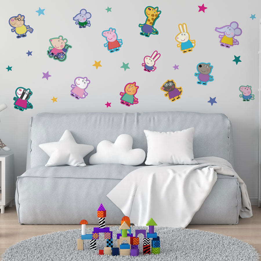 Wall Stickers Pack - Peppa and Friends