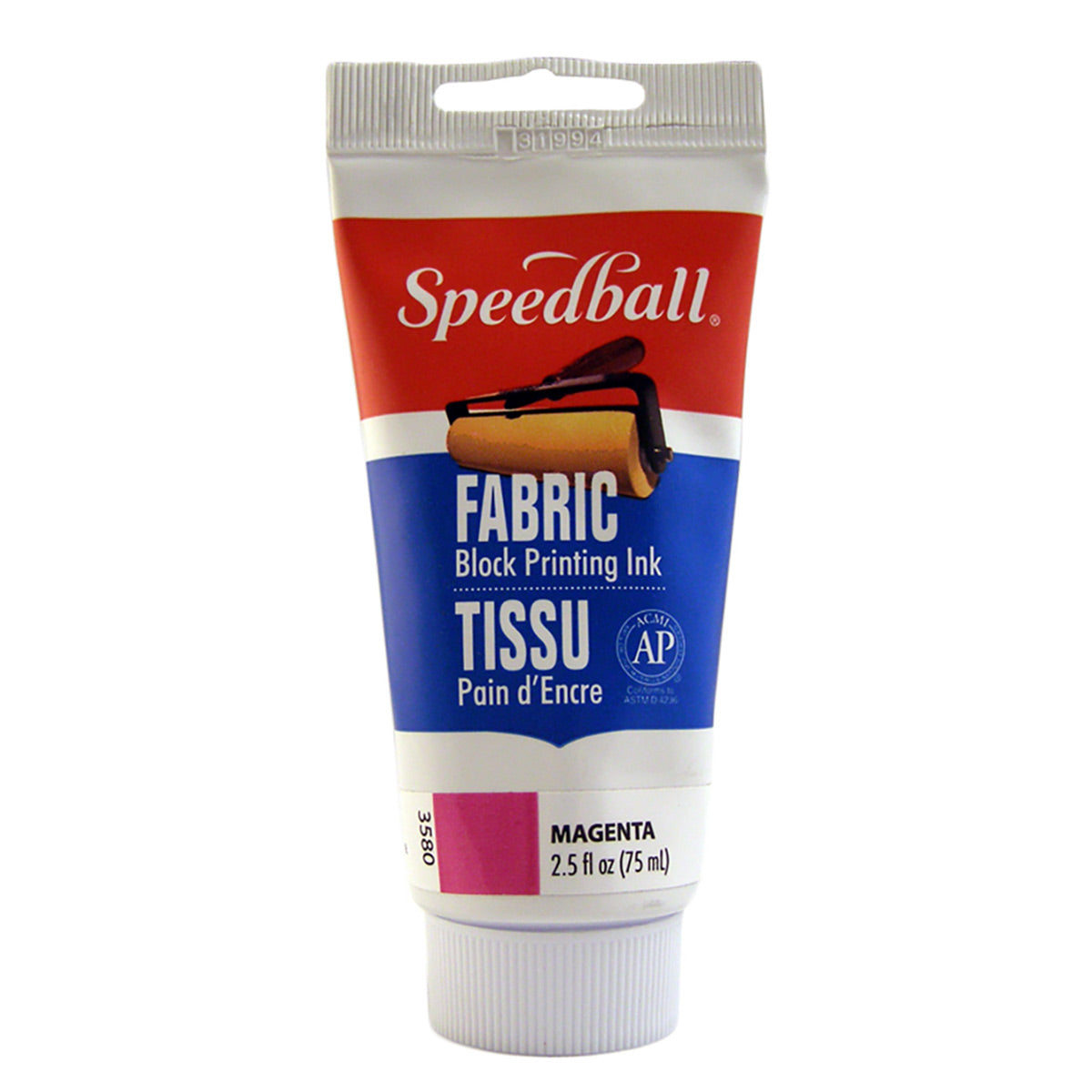 Fabric Block Printing Ink 75ml (2.5oz)-Magenta