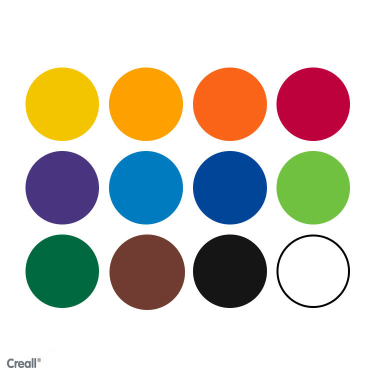 Creall Basic Colour Poster Paint - Assorted Colours (12 x 1000ml)