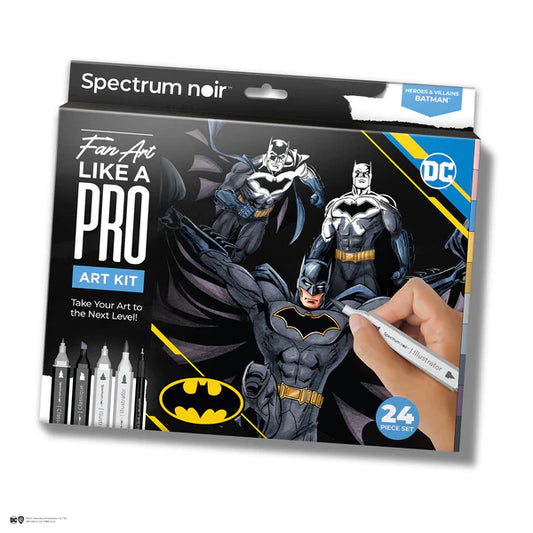 Spectrum Noir Fan-Art Like a Pro 24 Marker Kit - Batman