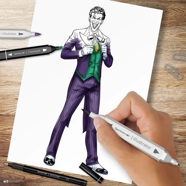 Spectrum Noir Fan-Art Like a Pro 24 Markers Kit - The Joker