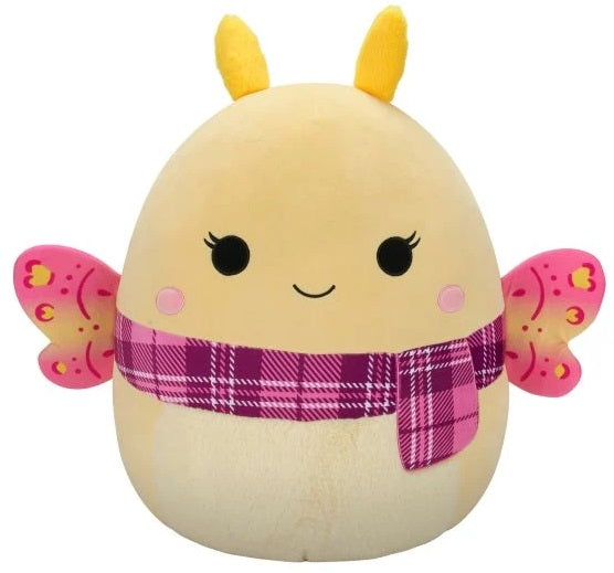Squishmallows 20 Inch - Miry the Yellow Moth with Plaid Scarf