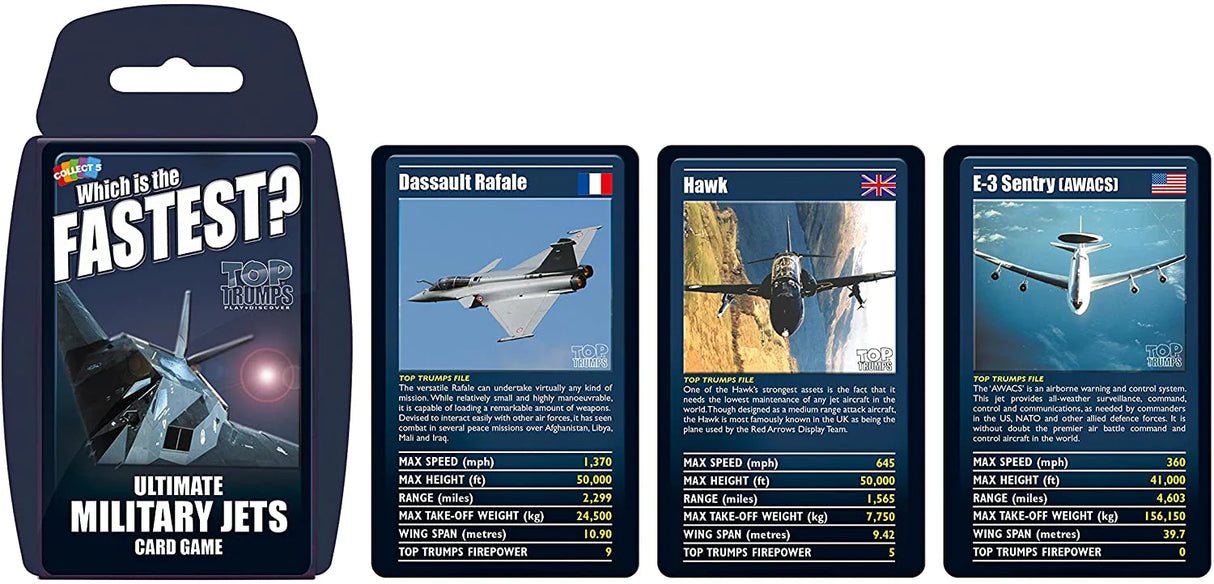 Top Trumps Ultimate Military Jets Card Game