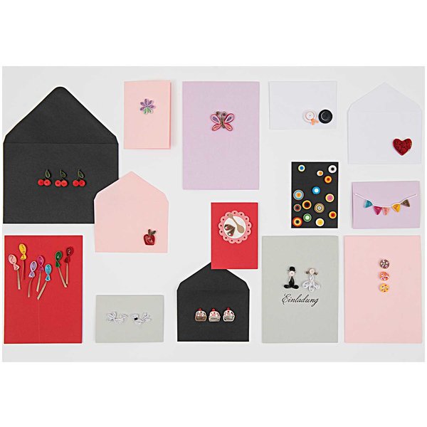 QUILLING STICKERS - CHERRIES