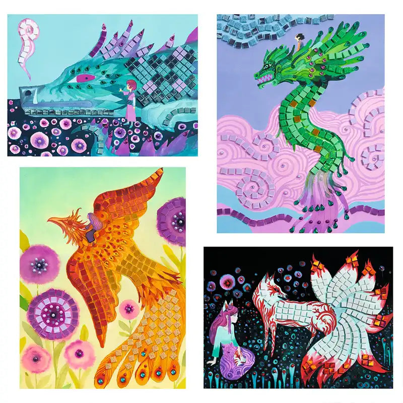 Djeco Mosaics Kit - Mythical Creatures