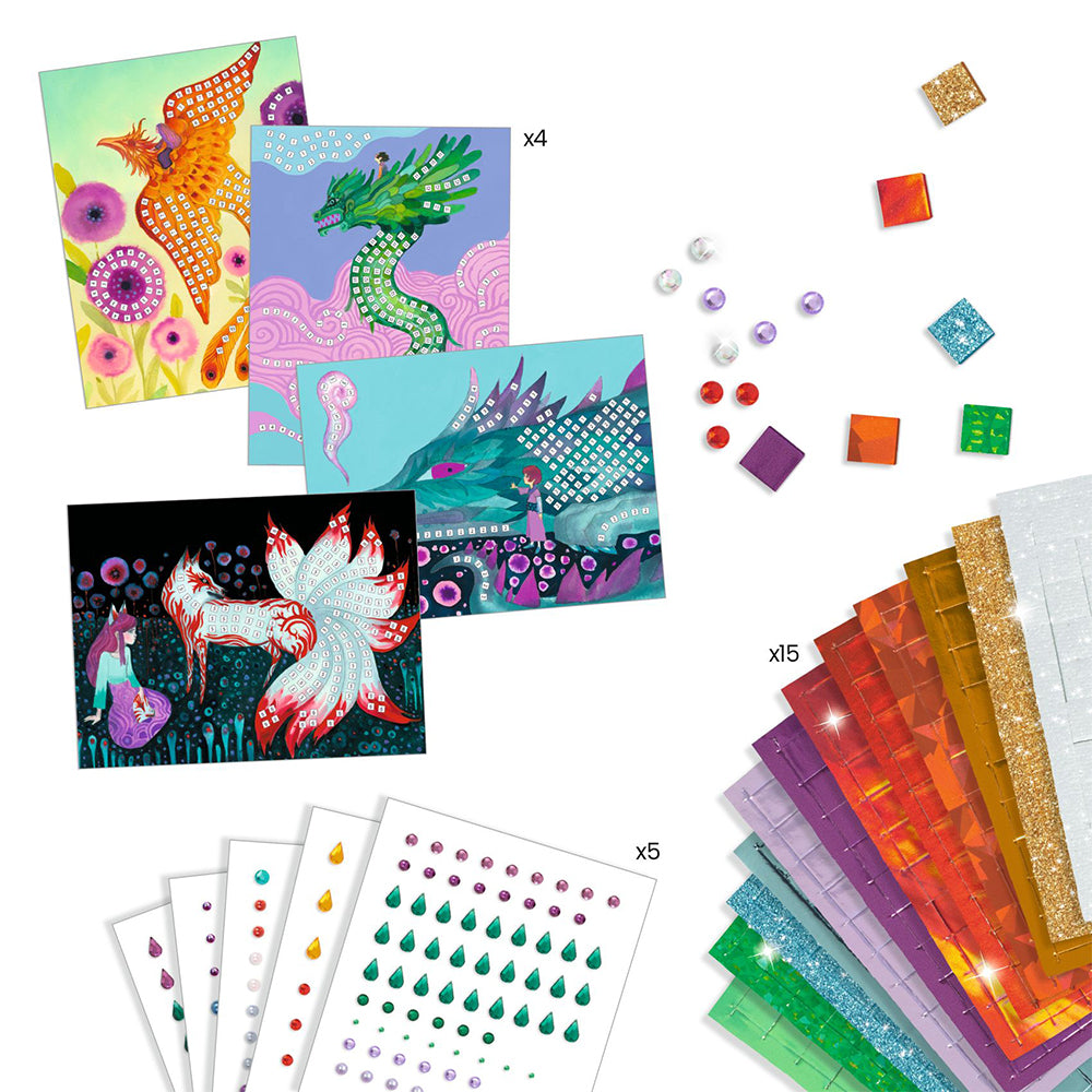Djeco Mosaics Kit - Mythical Creatures