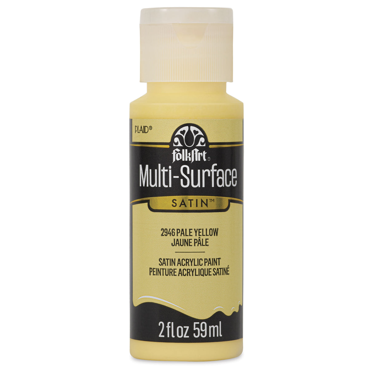 FolkArt Multi-Surface Acrylic 59ml - Pale Yellow