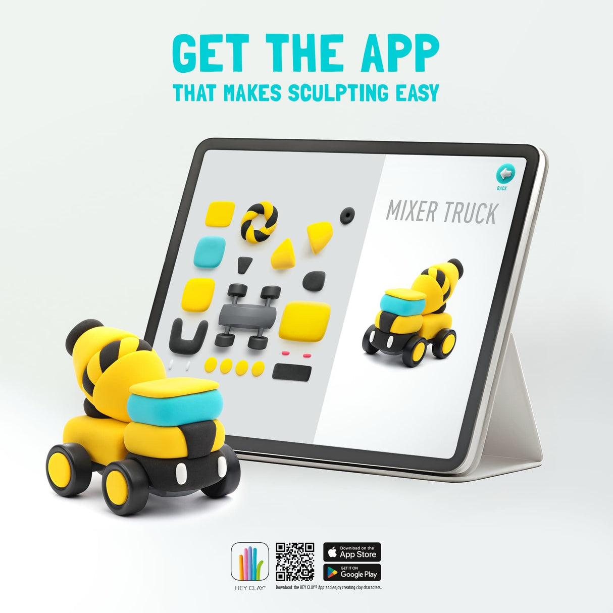 Hey Clay - Construction Vehicles Set (12 Cans)