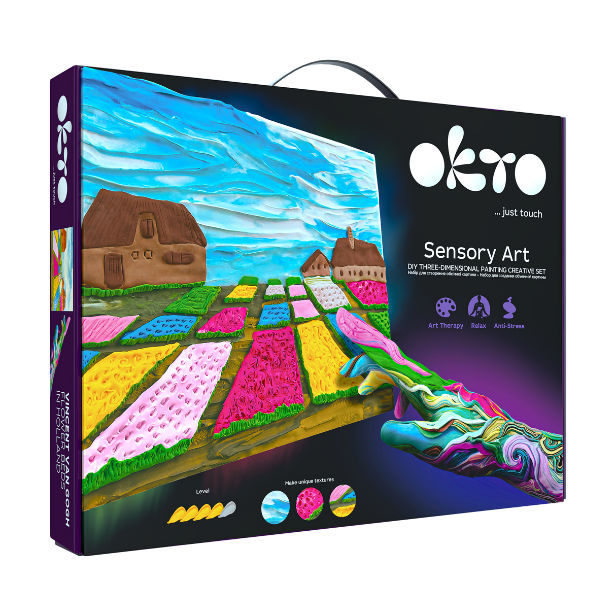 OKTO 3D Clay Painting Creative - Flower Beds In Holland