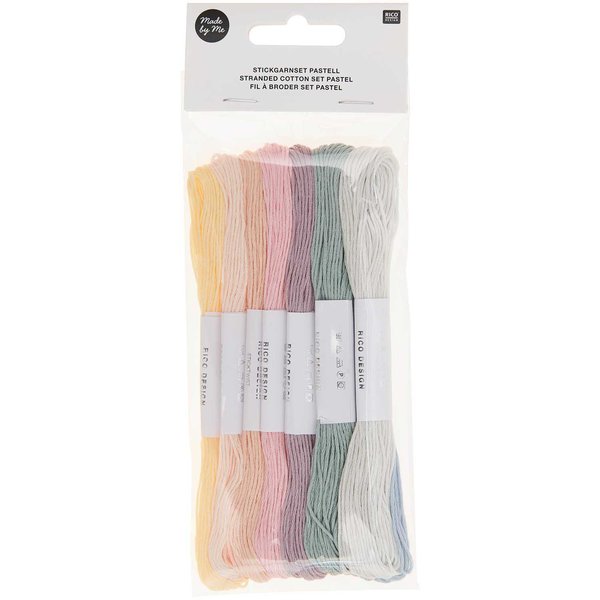 Rico Design embroidery thread set pastel 10 pieces