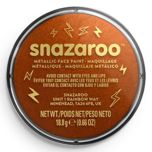 Snazaroo Metallic Face Paint Electric Copper 18Ml