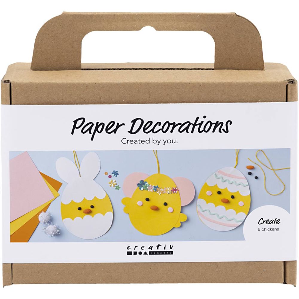 Paper Decorations Kit - Funny Easter Friends