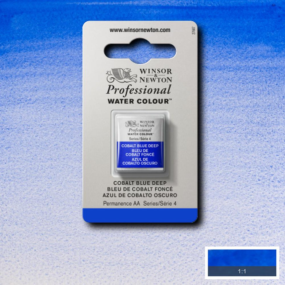 Professional Watercolour Series 4 Half Pan - Cobalt Blue Deep