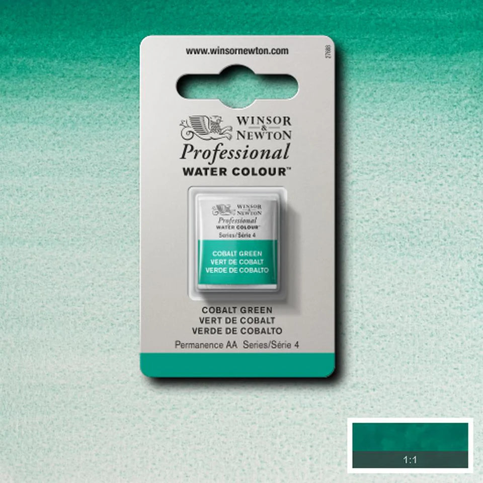 Professional Watercolour Series 4 Half Pan - Cobalt Green