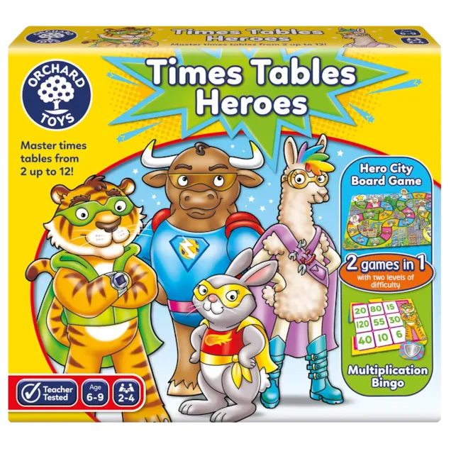 Orchard Toys Times Tables Heroes Game