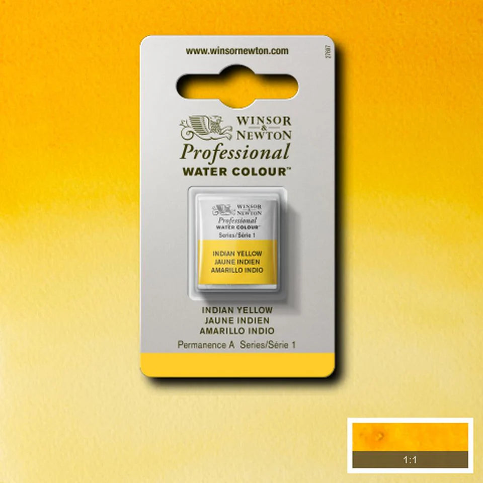 Professional Watercolour Series 1 Half Pan - Indian Yellow
