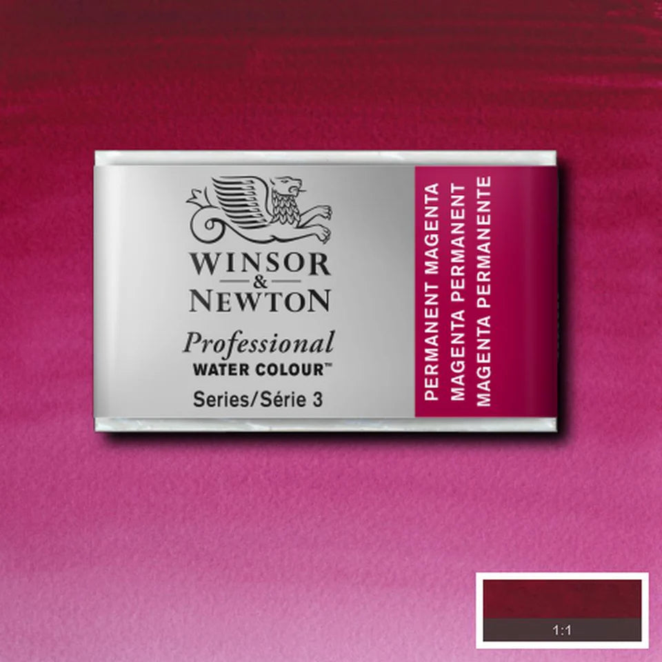 Professional Watercolour Series 3 Whole Pan - Permanent Magenta