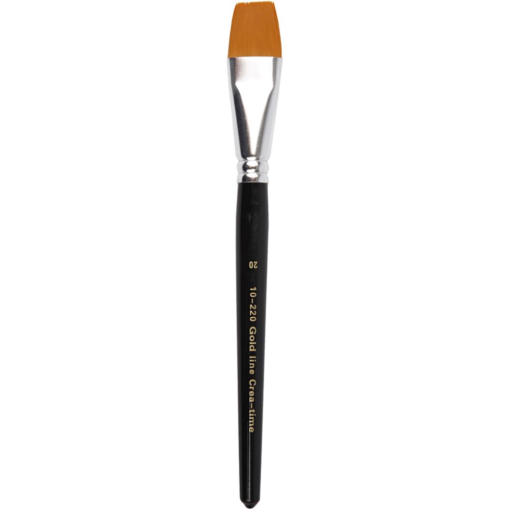 Gold Line Nylon Brushes No.20 21cm Flat (6 Pack)