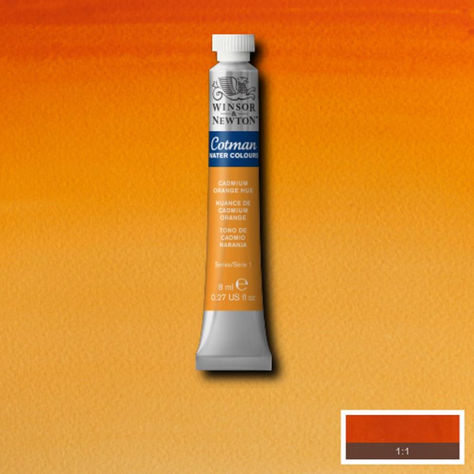 Winsor & Newton Cotman Watercolour Paint Cadium Orange Hue 8ml