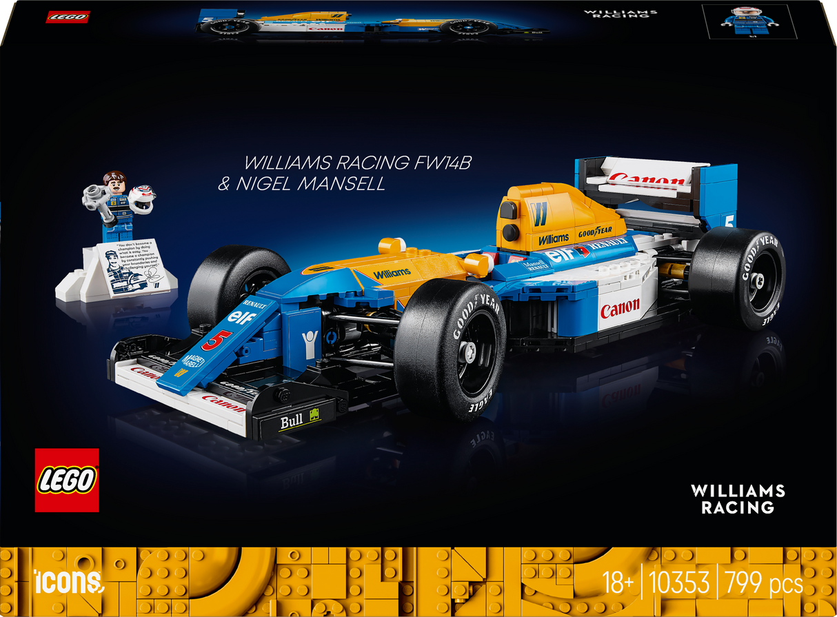 Lego Icons - Williams Racing FW14B & Nigel Mansell