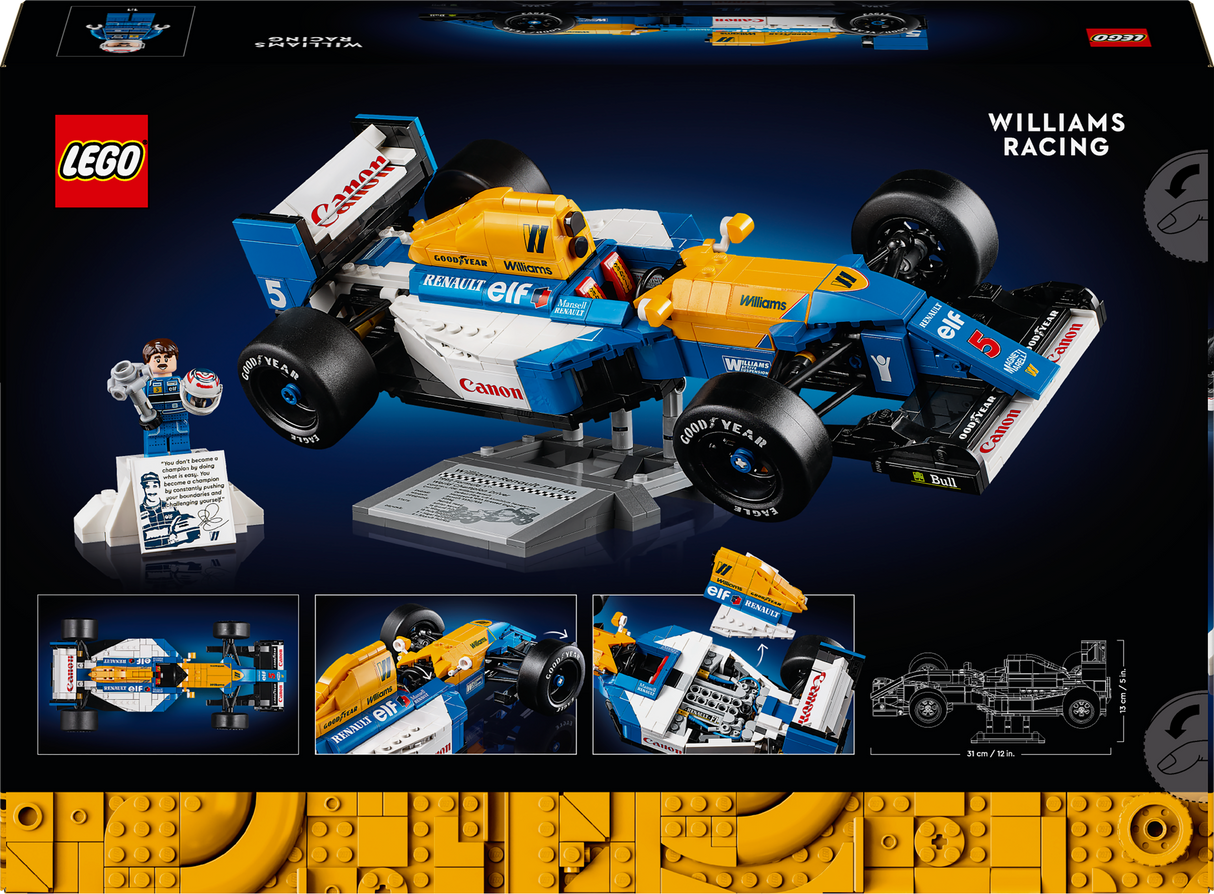Lego Icons - Williams Racing FW14B & Nigel Mansell