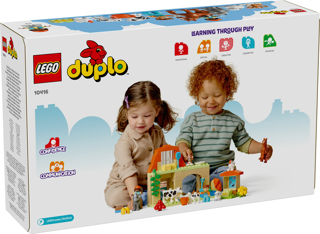 Lego Duplo Caring for Animals at the Farm Set for Toddlers