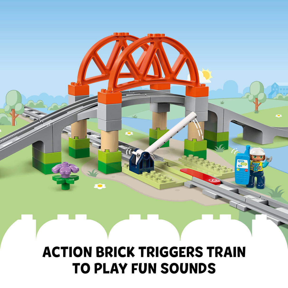 Lego Duplo - Train Bridge and Tracks Expansion Set