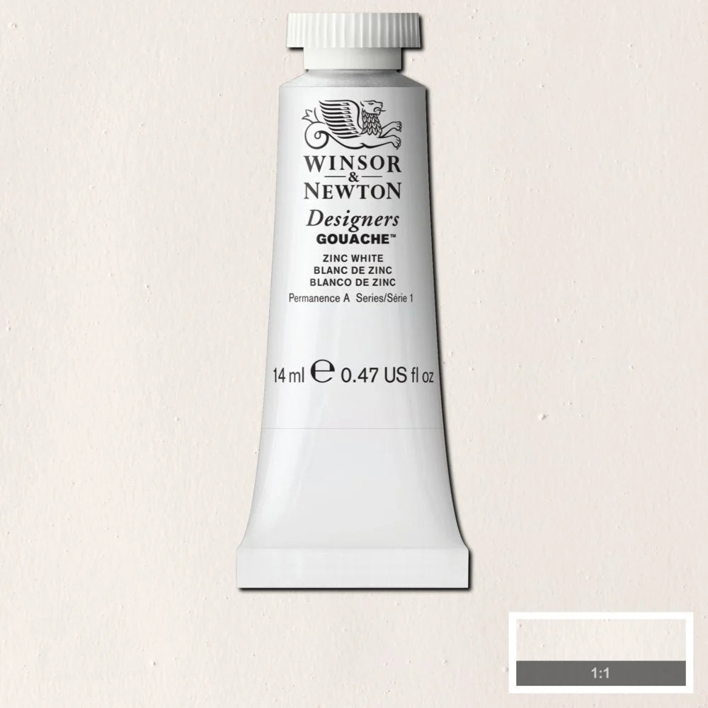 Winsor & Newton Designer's Gouache 14ml - Zinc White