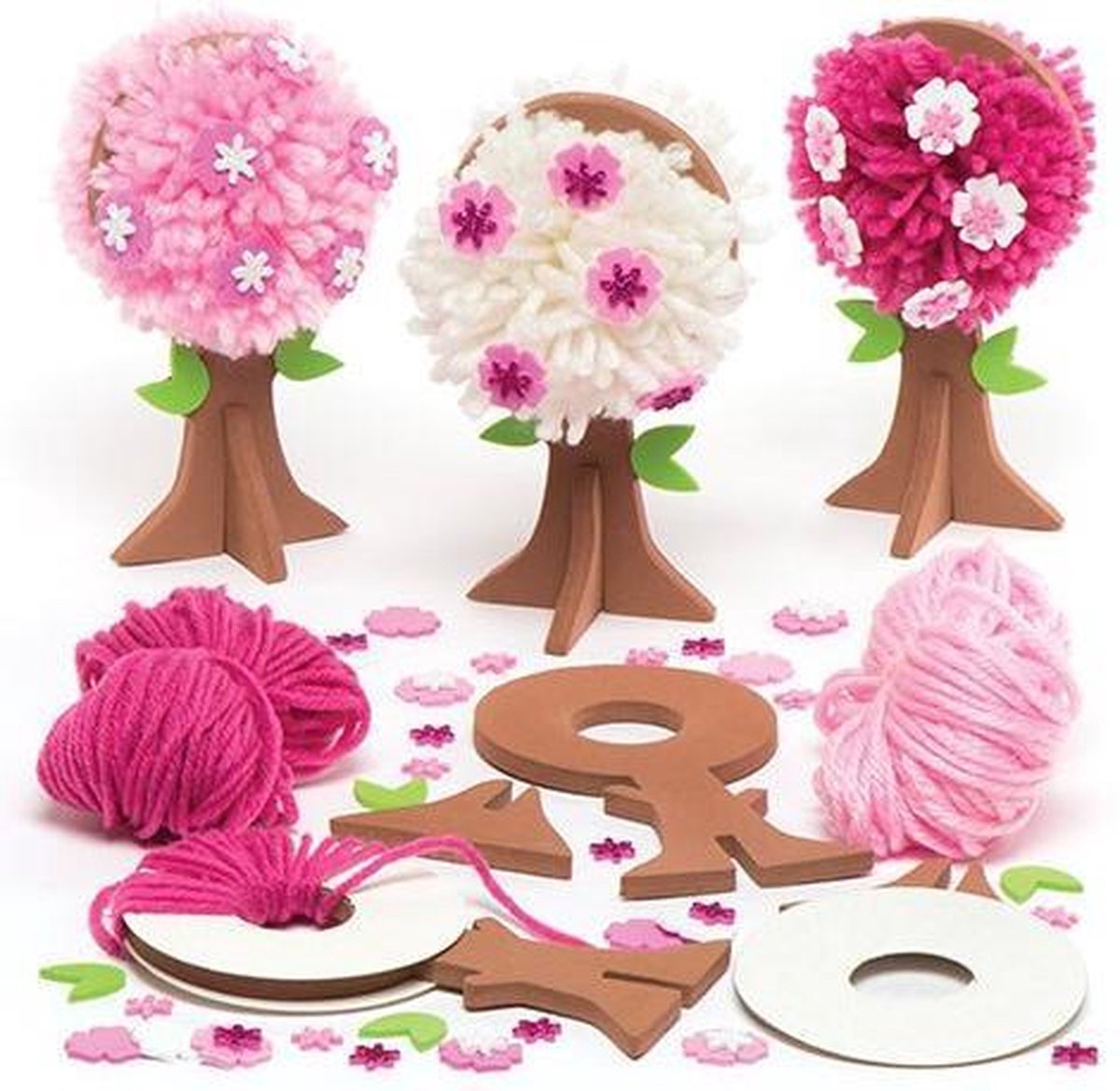 Spring Blossom Pom Pom Kits (3 Pack)