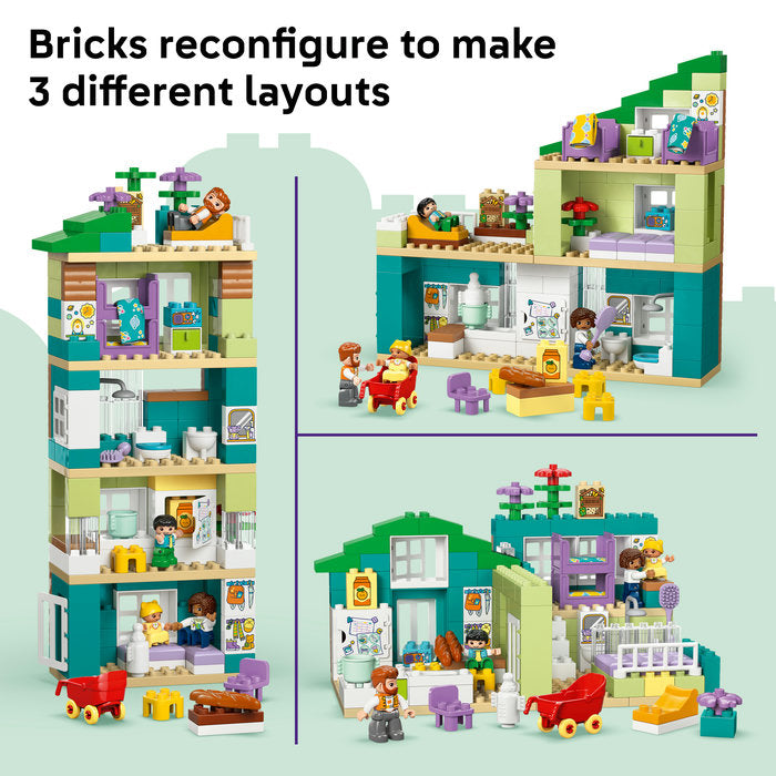 LEGO Duplo - 3 in 1 Modern Family House with Figures