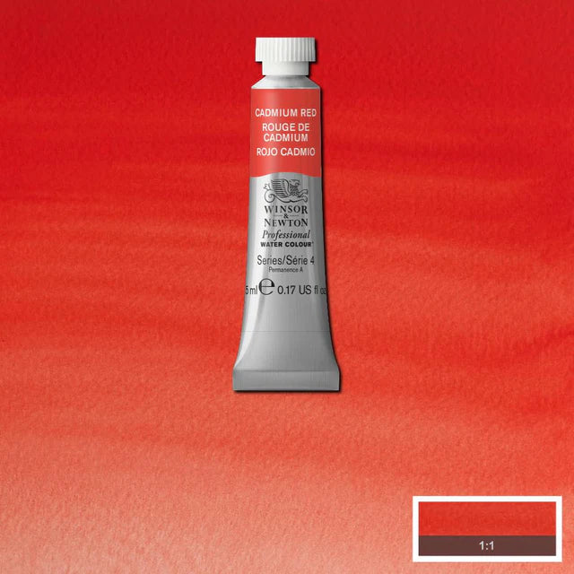 Winsor & Newton Professional Watercolour Series 4 5ml - Cadmium Red
