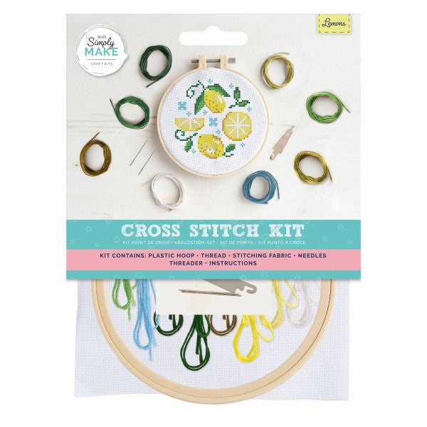 Simply Make Cross Stitch Kit - Lemons