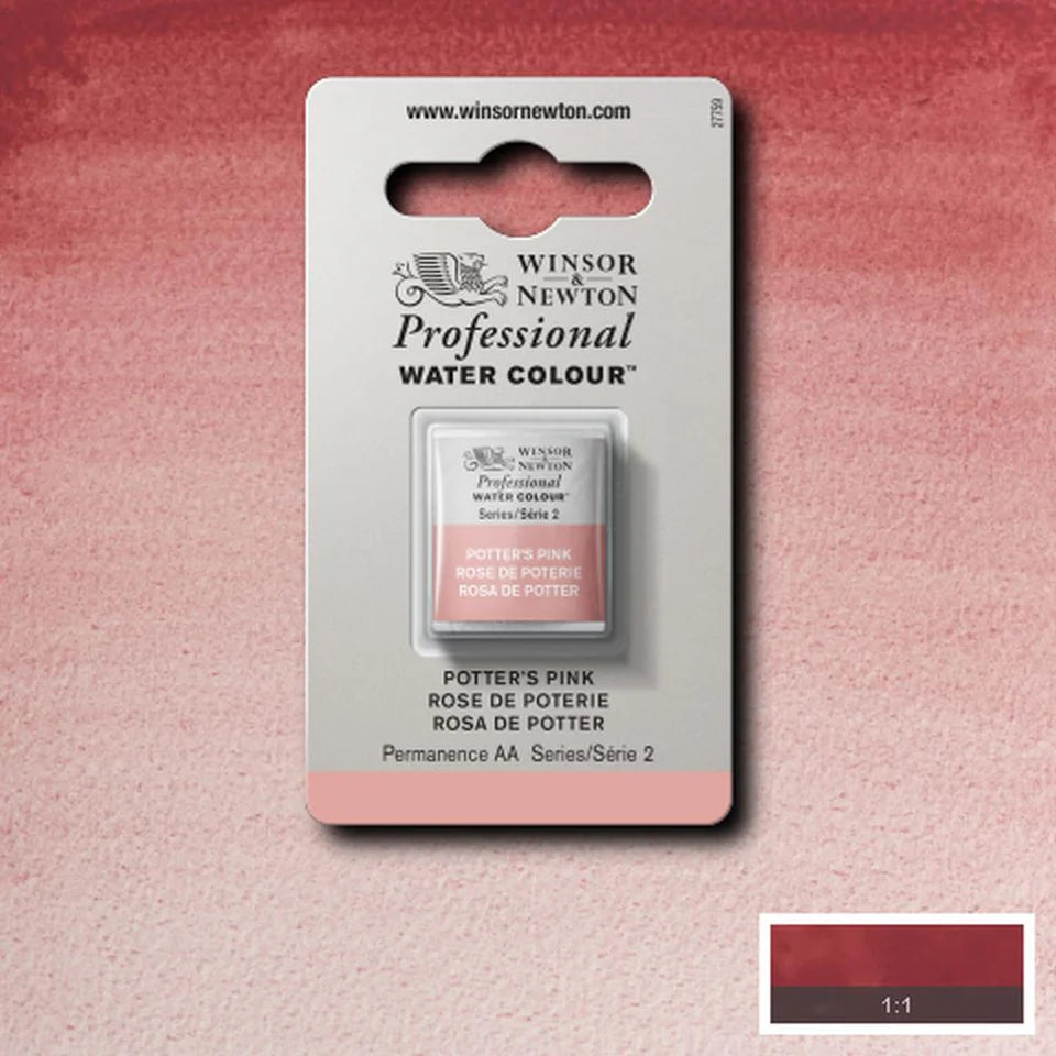 Professional Watercolour Series 2 Half Pan - Potters Pink