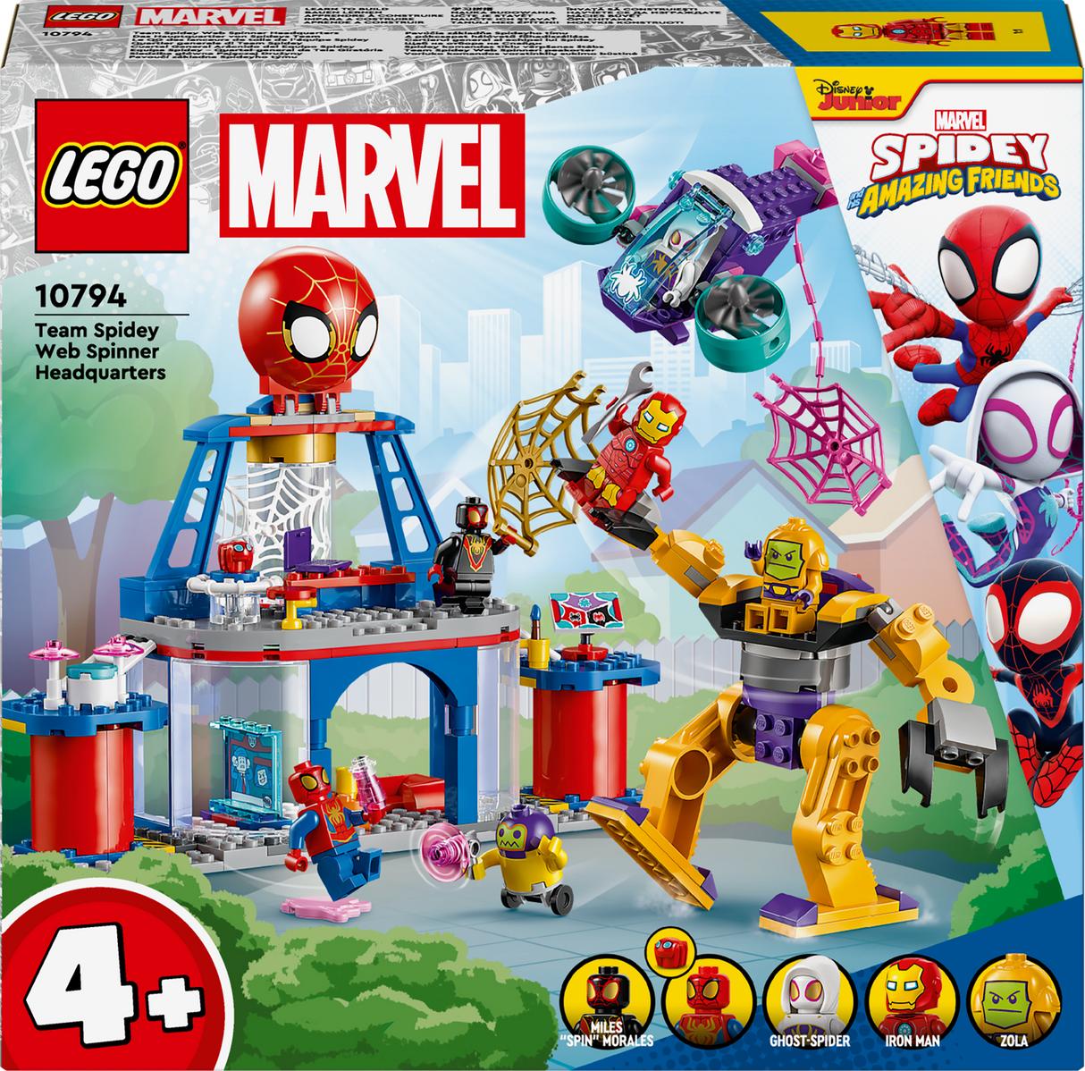 Lego Spiderman Team Spidey Web Spinner Headquarters