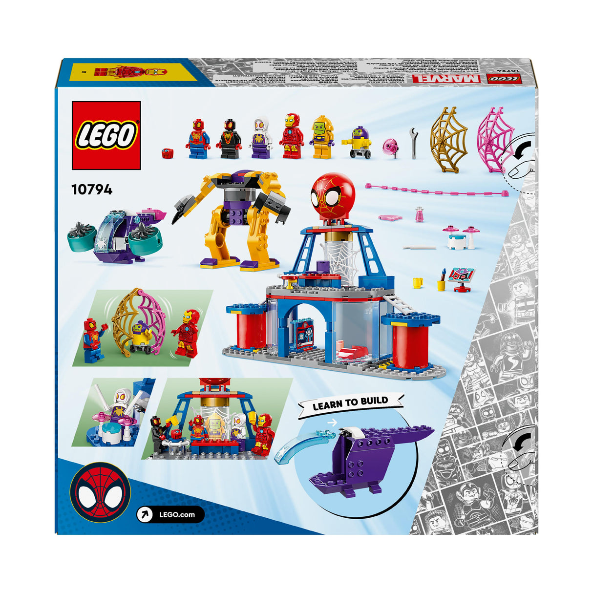 Lego Spiderman Team Spidey Web Spinner Headquarters