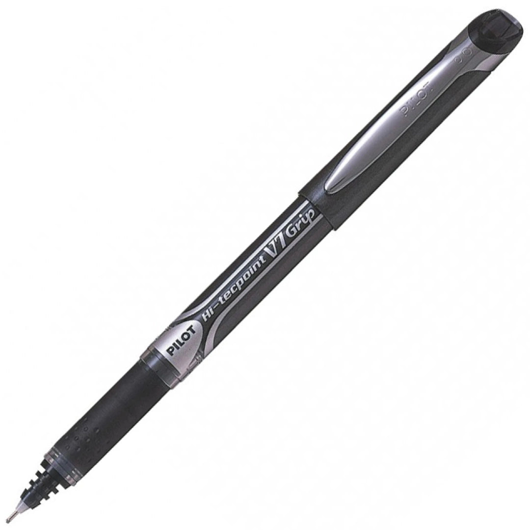 Pilot V7 Hi-Tecpoint Rollerball Pens - Black (5 Pack)