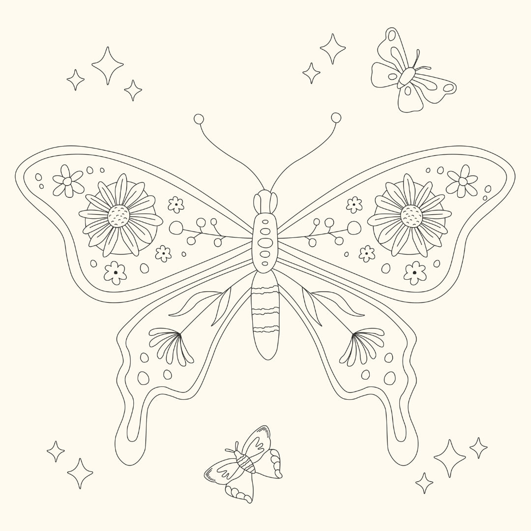 Colouring Book 23x23cm - Me Time (40 Sheets)