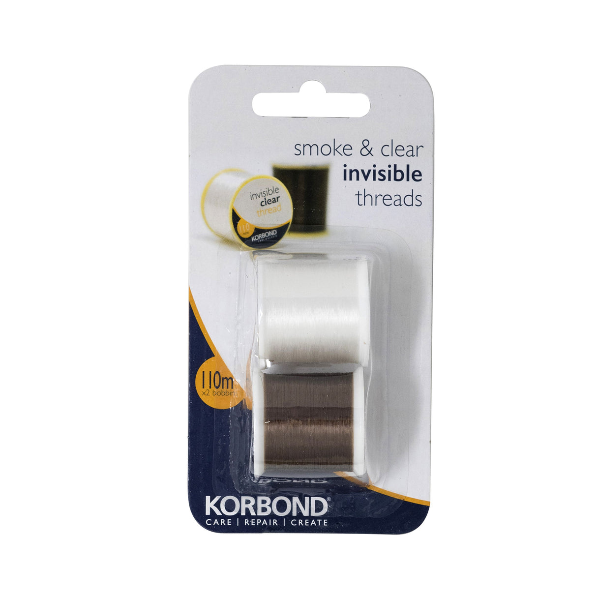 Korbond Invisible Threads Clear & Smoke (2x110m)