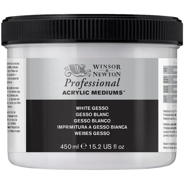 Winsor & Newton Professional Acrylic White Gesso 450ml