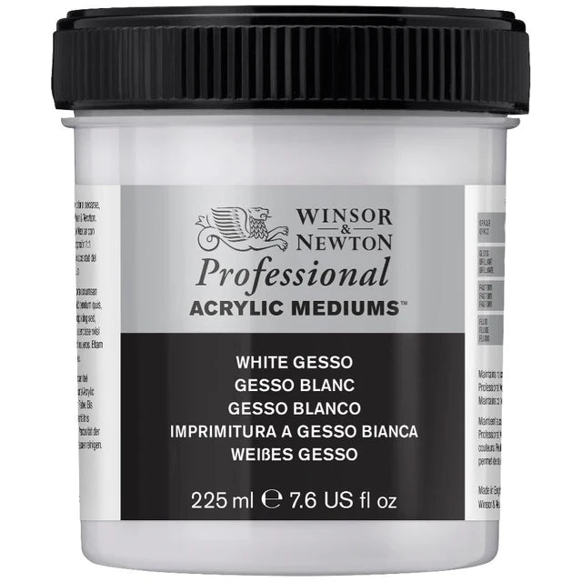 Winsor & Newton Professional Acrylic Medium White Gesso 225ml