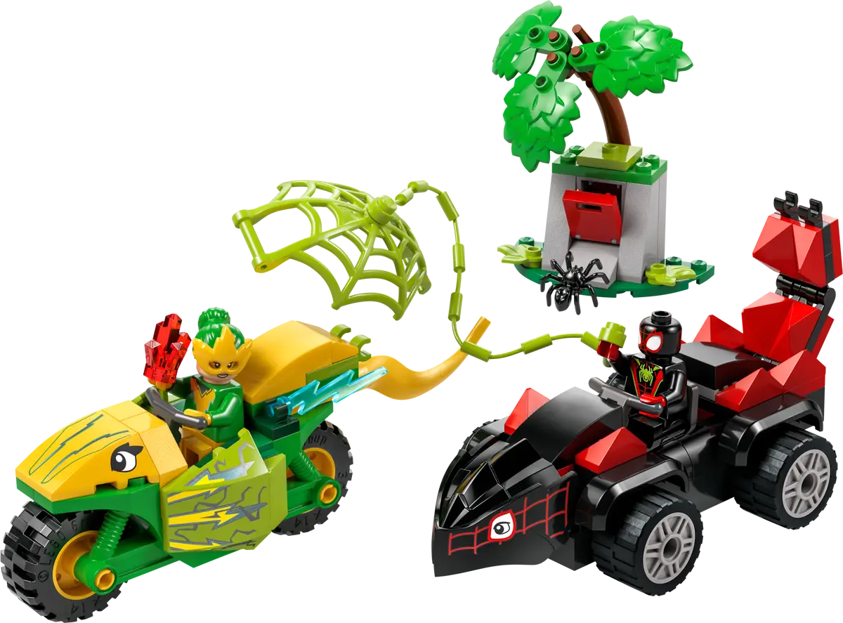 Lego Marvel Spidey - Spin and Electro Dinosaur Vehicle Chase