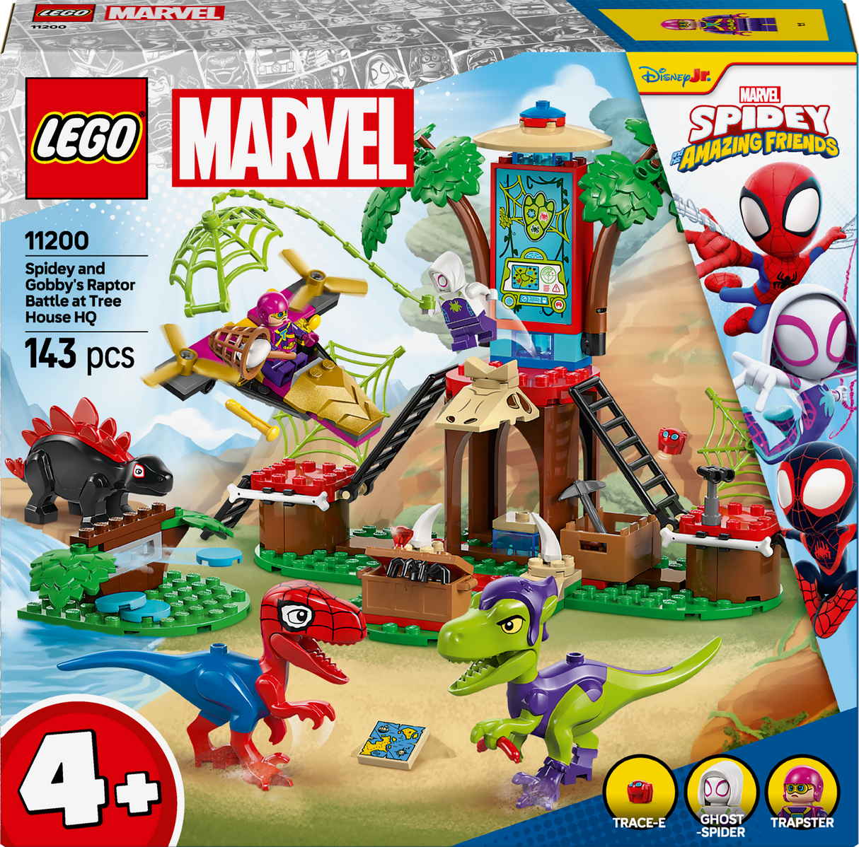 Lego Marvel - Spidey and Gobbys Raptor Battle at Tree