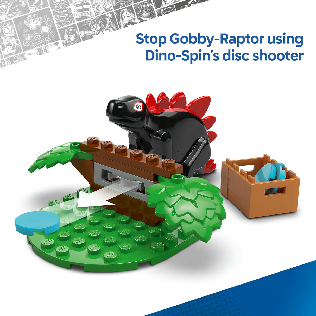 Lego Marvel - Spidey and Gobbys Raptor Battle at Tree