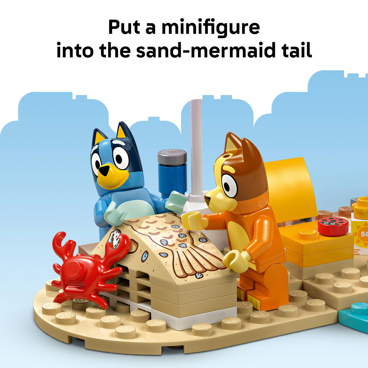 Lego Bluey - Bluey's Beach & Family Car Trip
