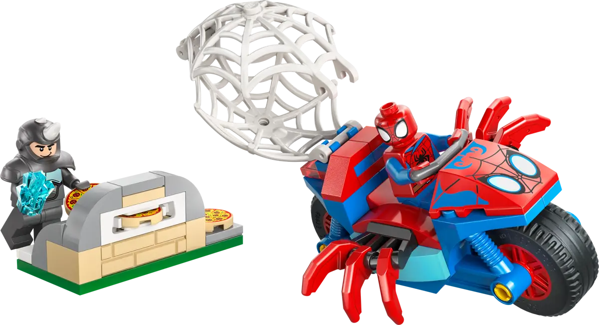 LEGO Marvel - Spidey on his Motorcycle vs. Rhino